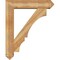 Ekena Millwork Balboa Arts and Crafts Rough Sawn Bracket w/ Offset Brace, Western Red Cedar, 8"W x 36"D x 44"H BKT0806X36X44BOA03RWR - alternate 3